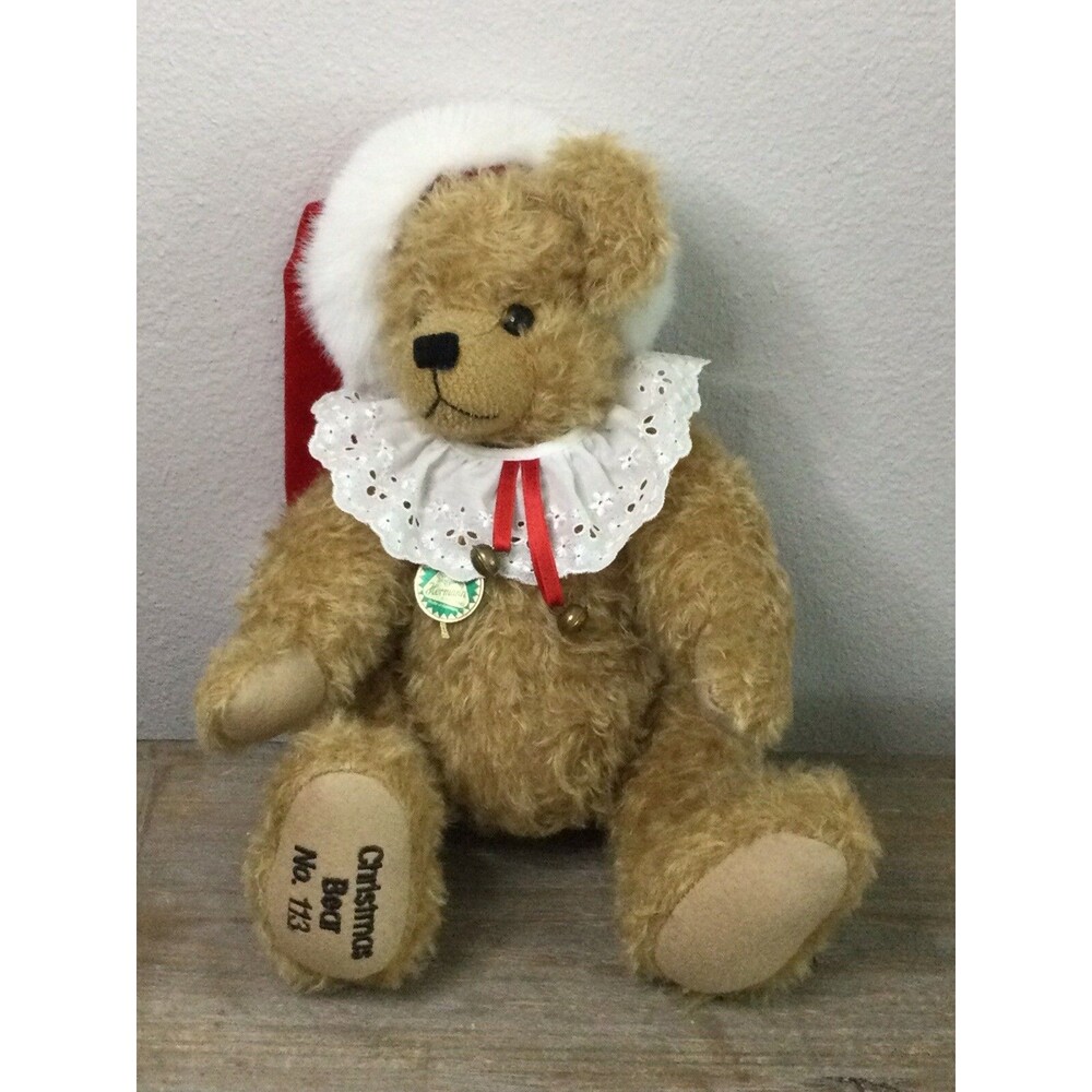Hermann Christmas Teddy Bear # 113 Vintage Plush Collectors Bear